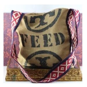 Tory Burch x Holt Renfrew burlap tote